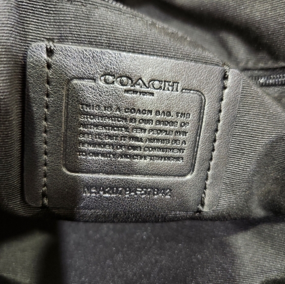 ✨️🤎 Coach signature coated canvas brown/blk 3 piece bundle 2 bag and wristlet - Picture 11 of 12